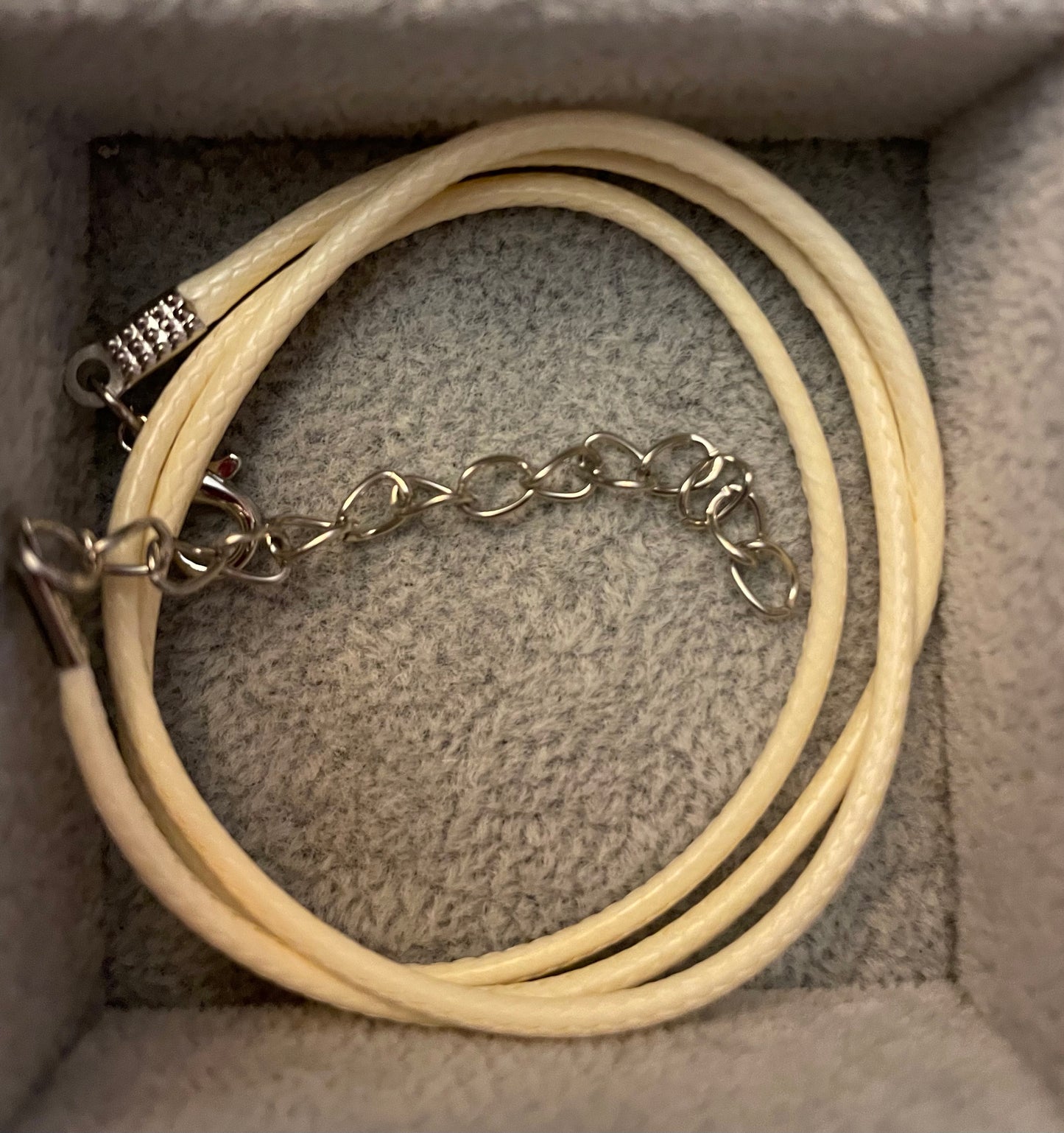 Waxed necklace cords