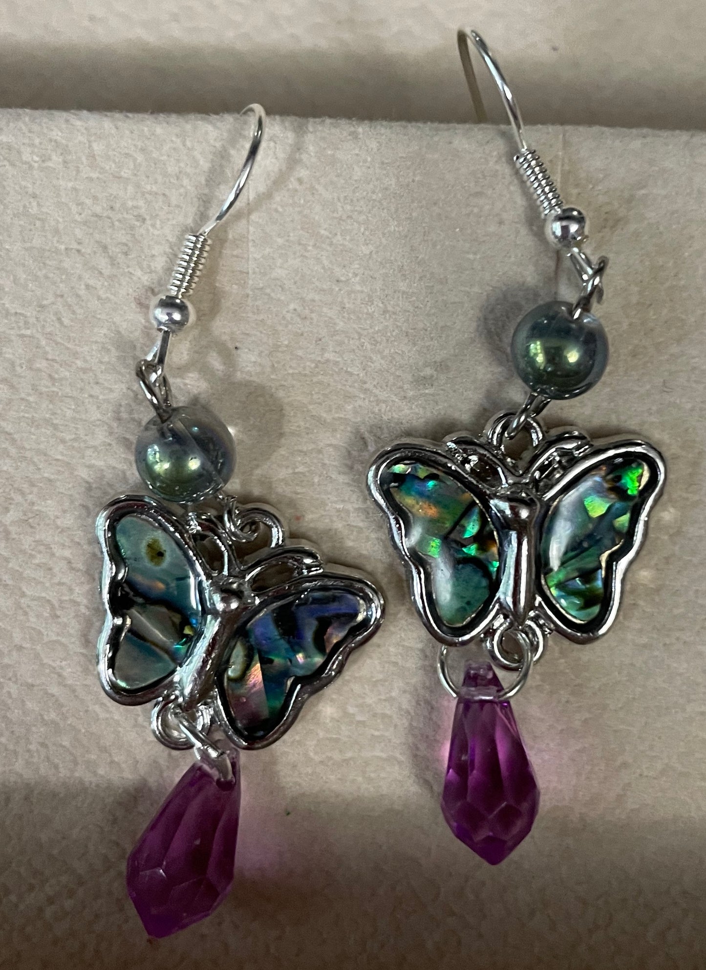 Iridescent Butterfly Earrings