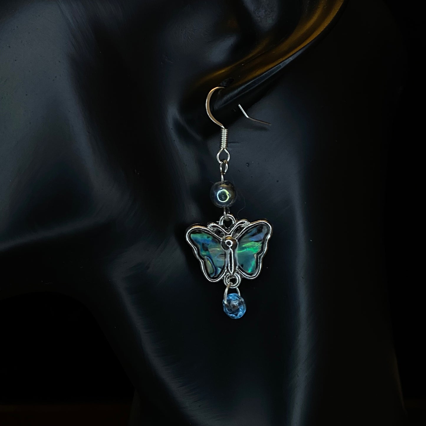 Iridescent Butterfly Earrings