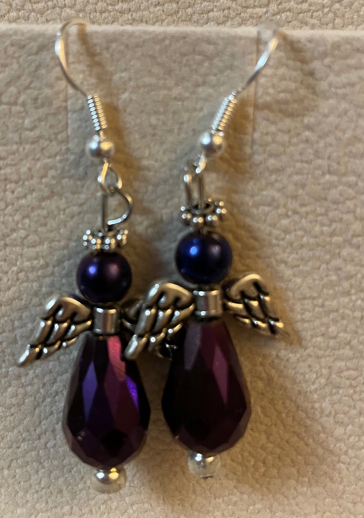 Crystal Angel Earrings