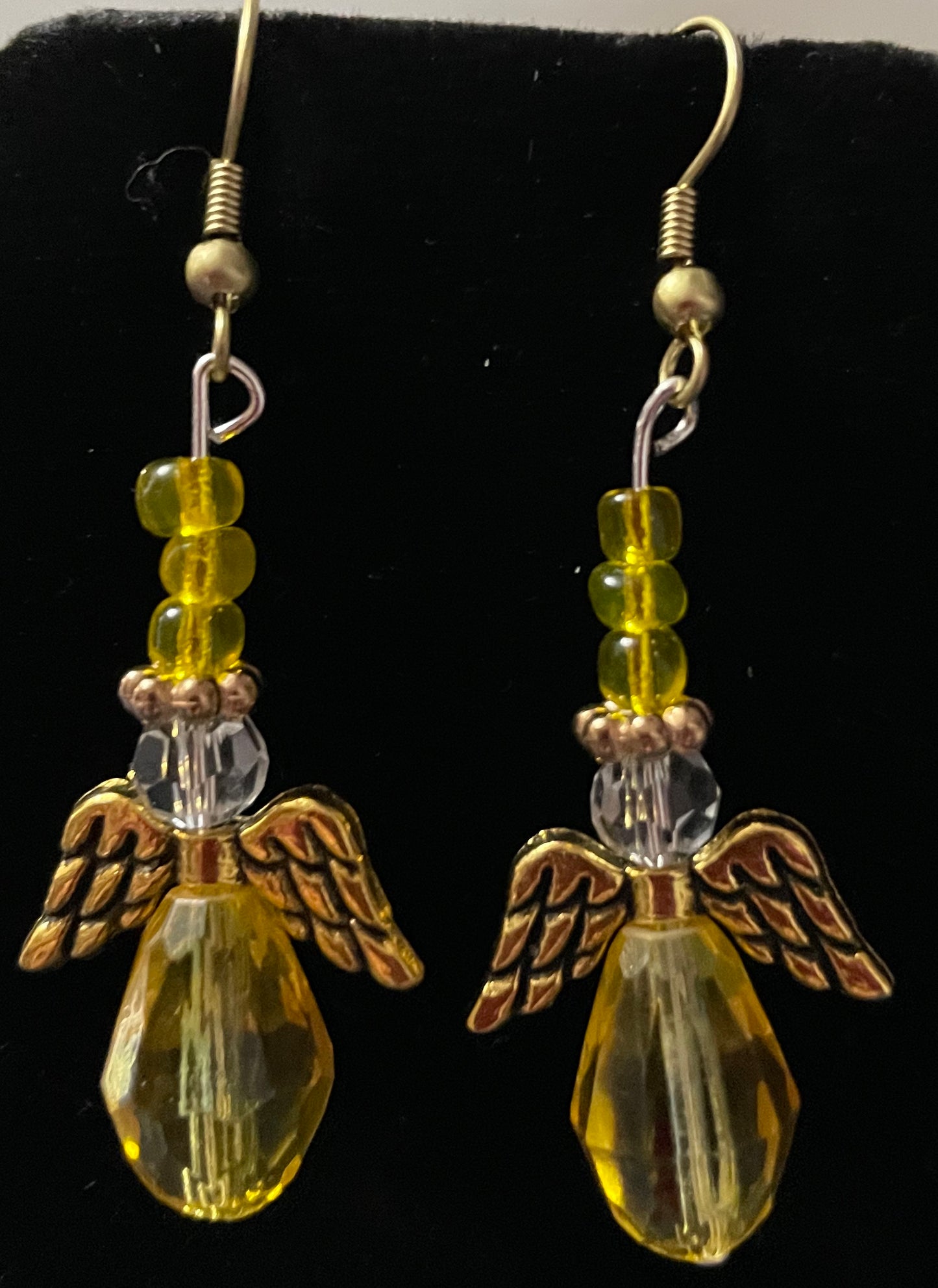 Crystal Angel Earrings