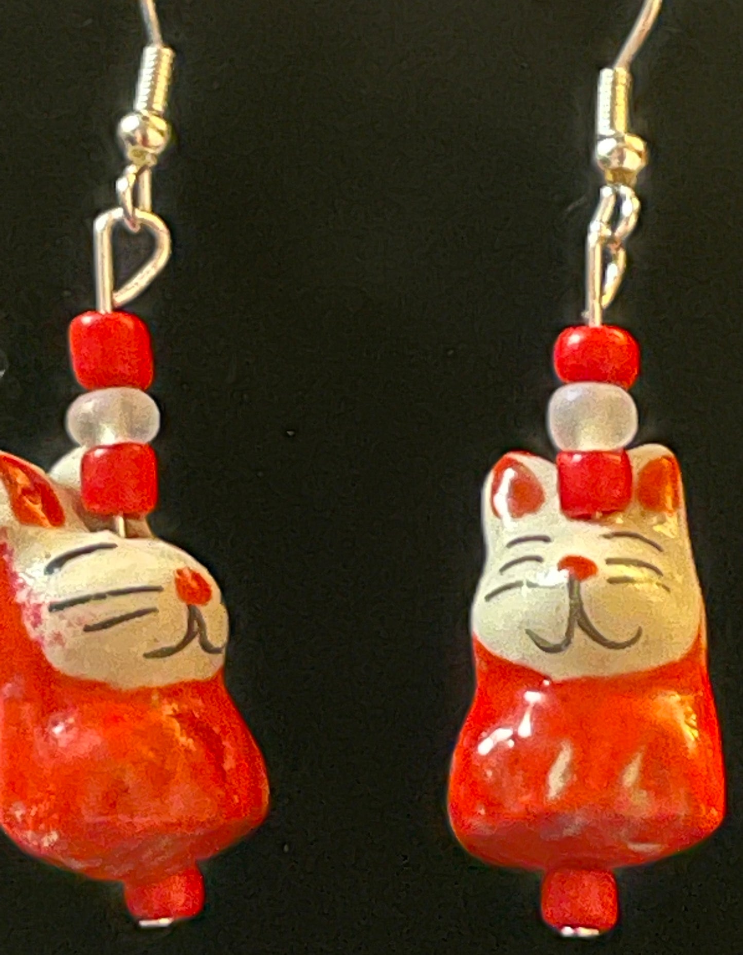Ceramic bunny earrings