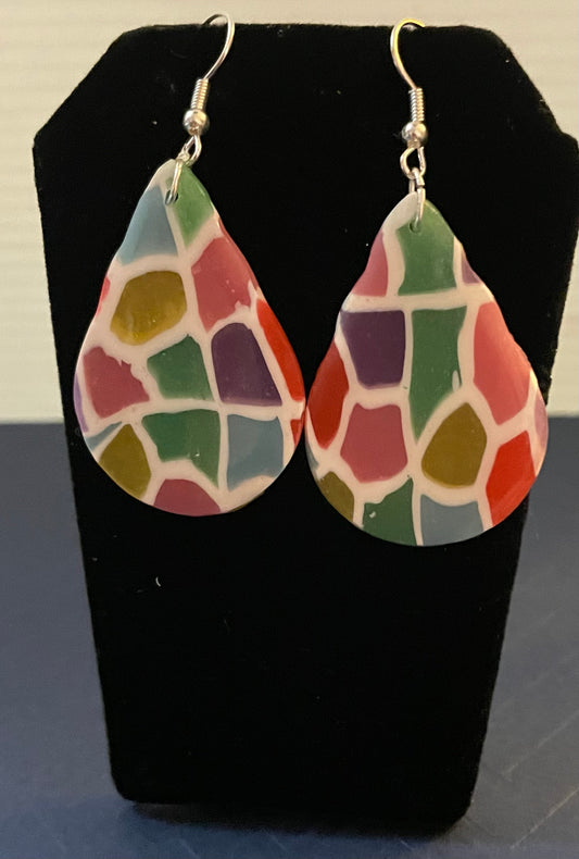 Stained glass earrings B
