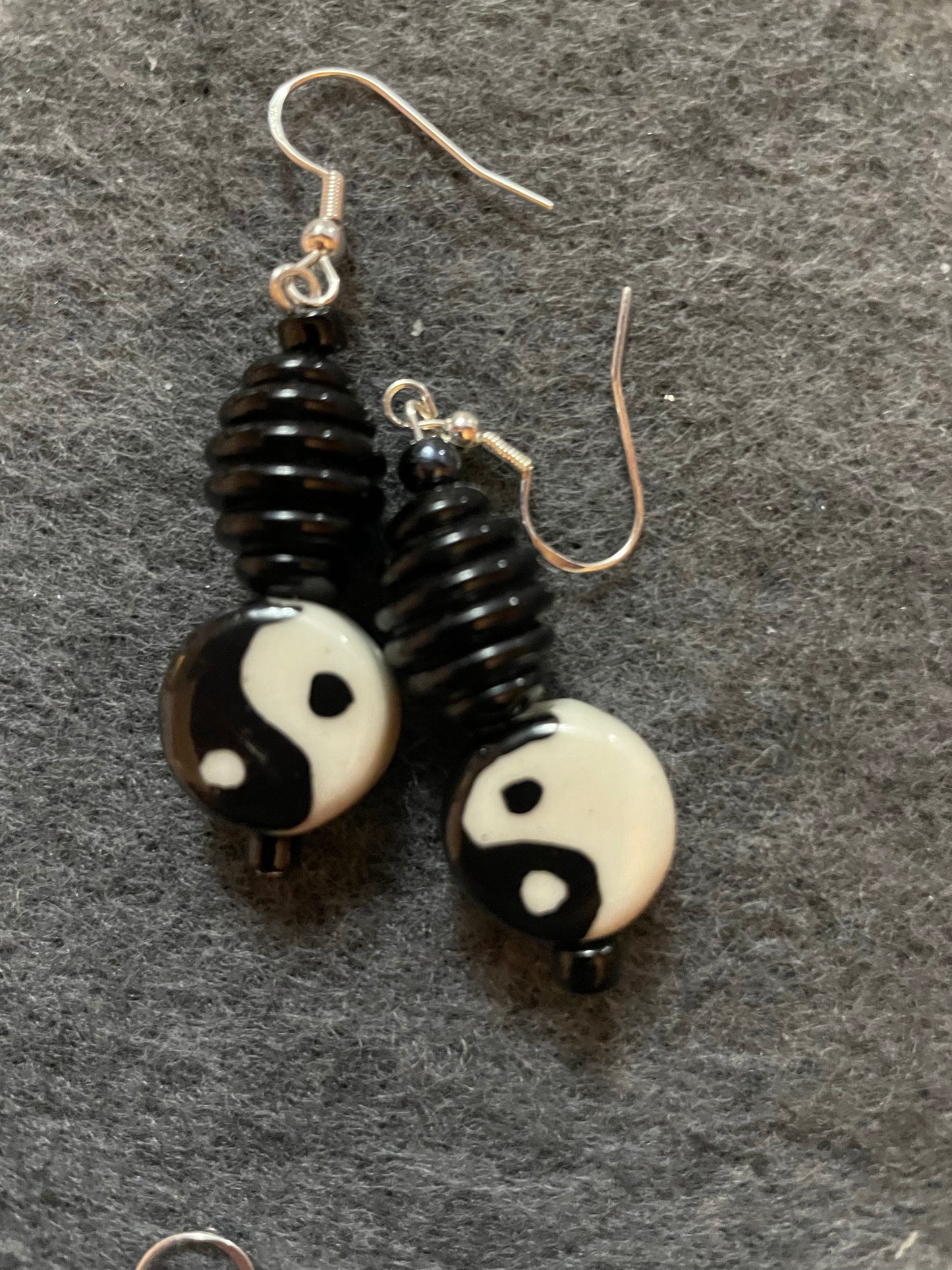Ying yang earrings