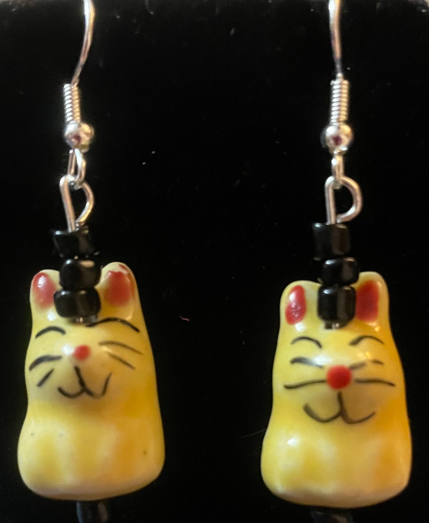 Ceramic bunny earrings