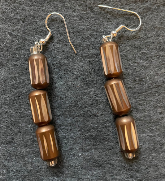 Triple Barrel earrings
