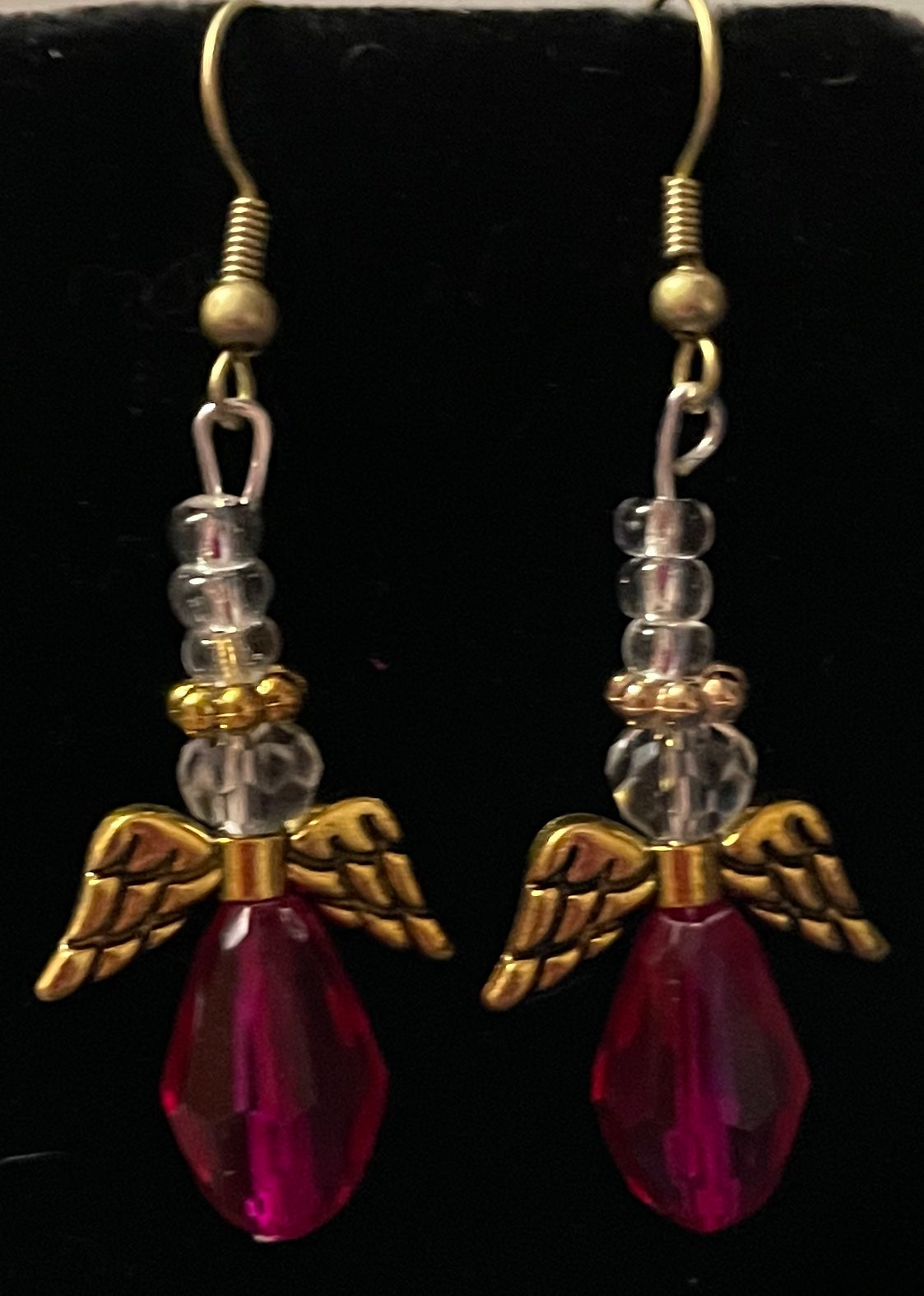 Crystal Angel Earrings