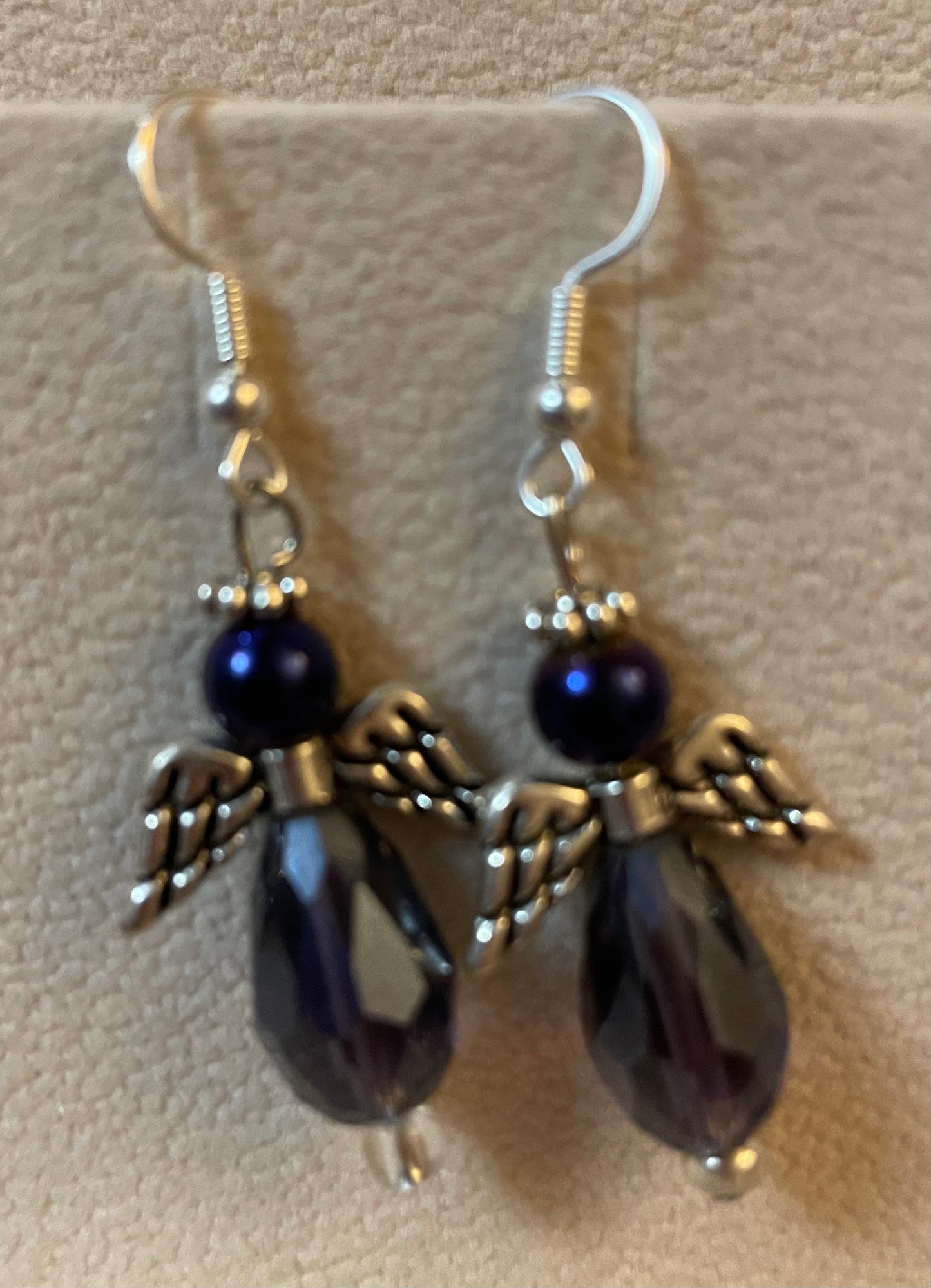 Crystal Angel Earrings