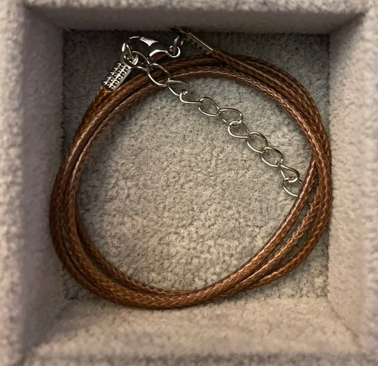 Waxed necklace cords
