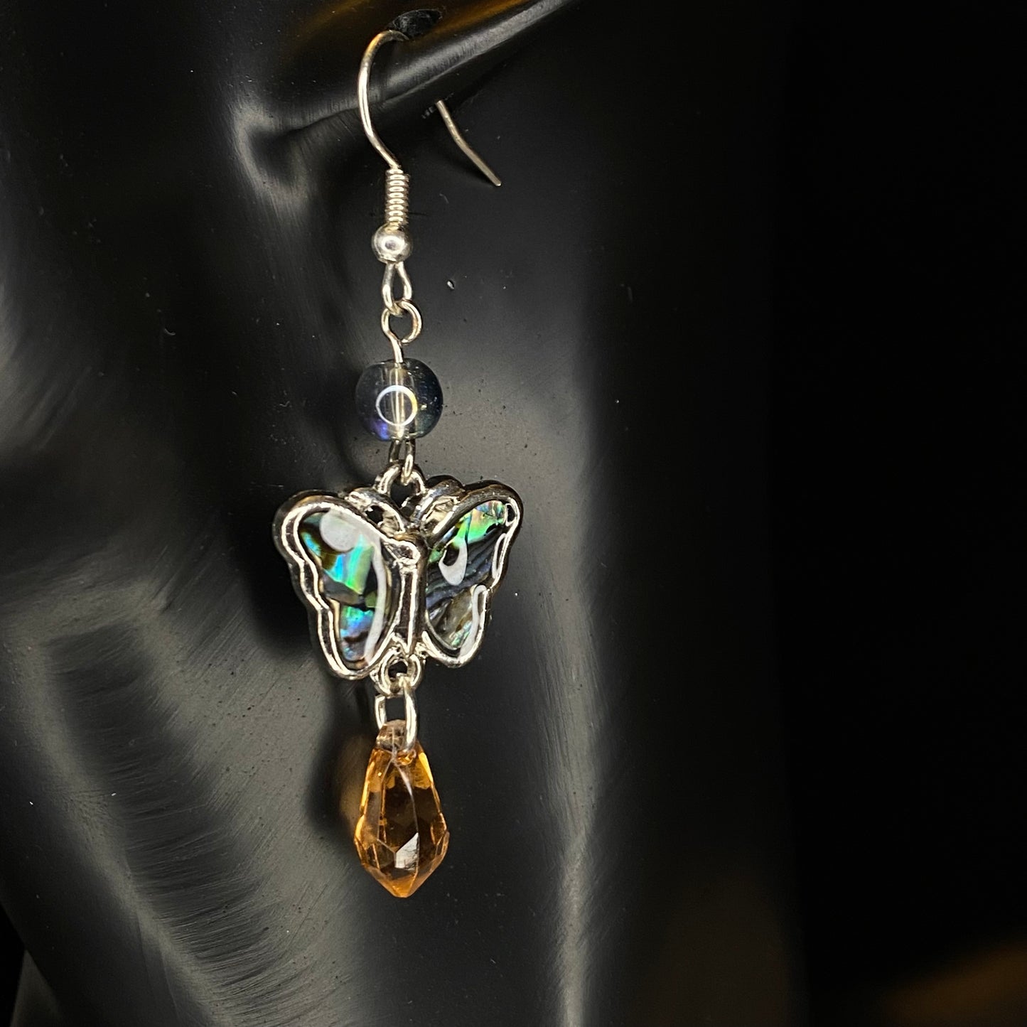 Iridescent Butterfly Earrings