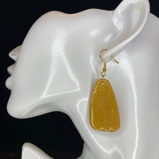 Gold Clay Earrings