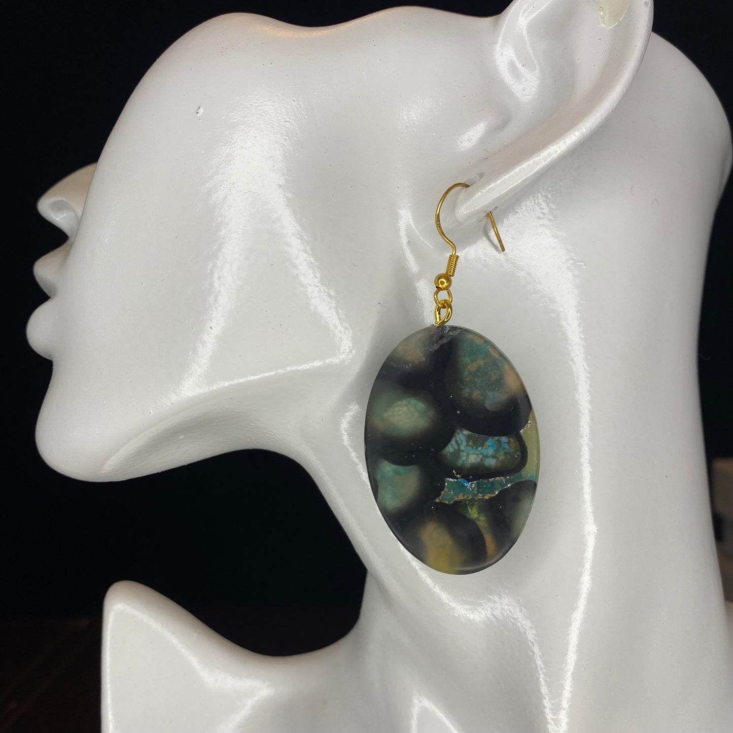 Faux Jasper earrings
