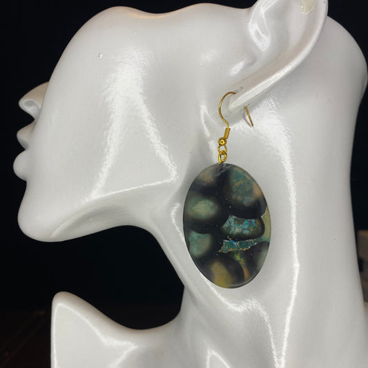 Faux Jasper earrings