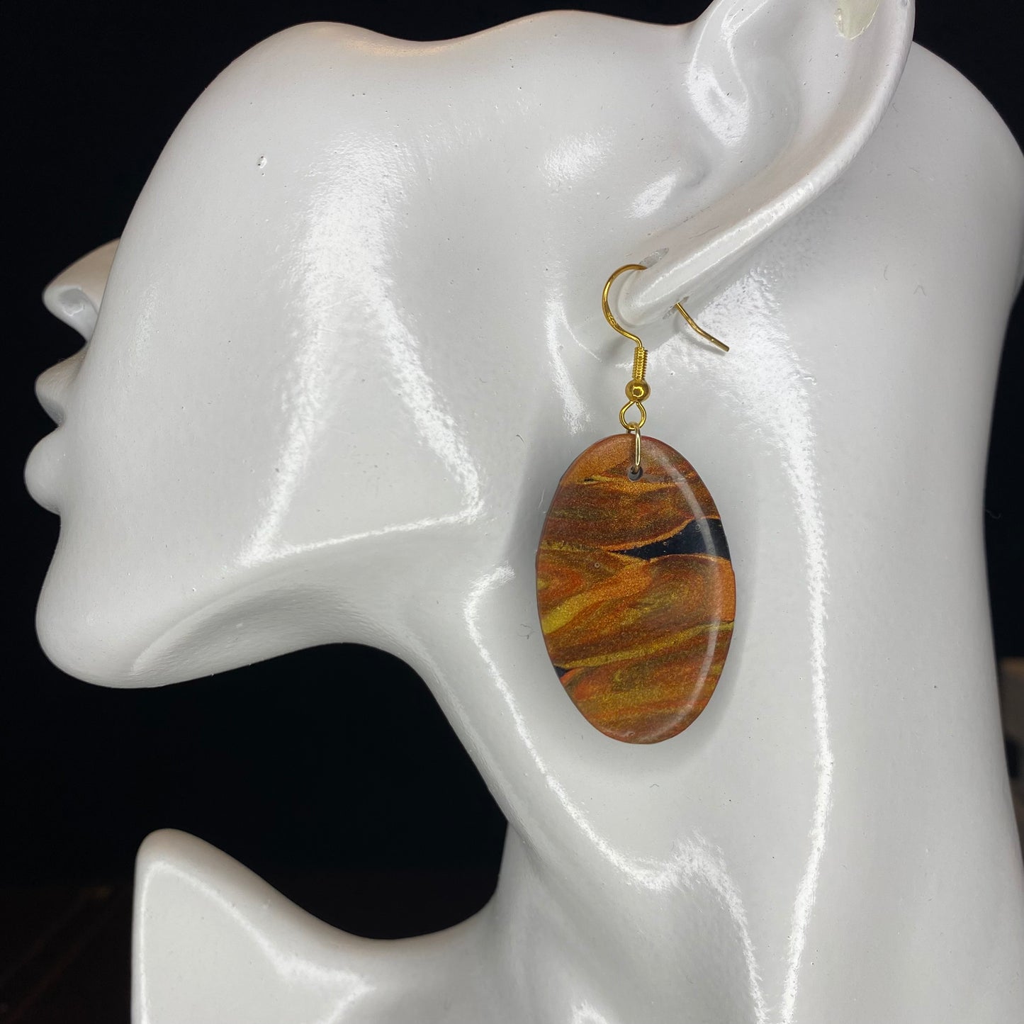 Bronze and Copper Earrings