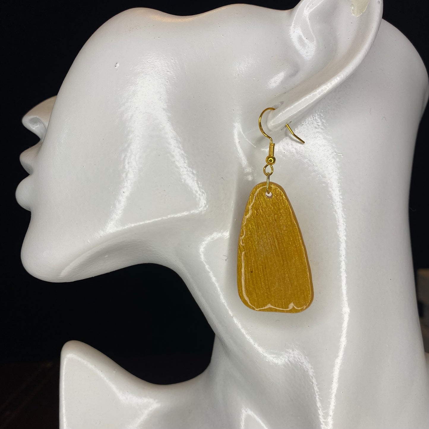 Gold Clay Earrings