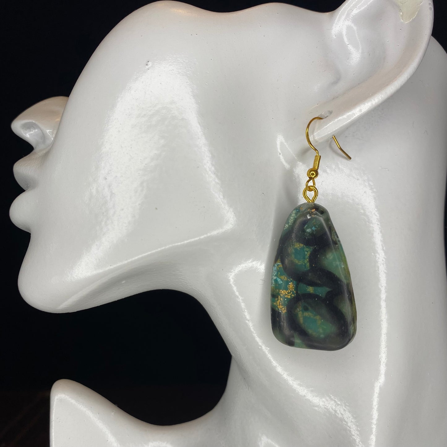 Faux Jasper earrings