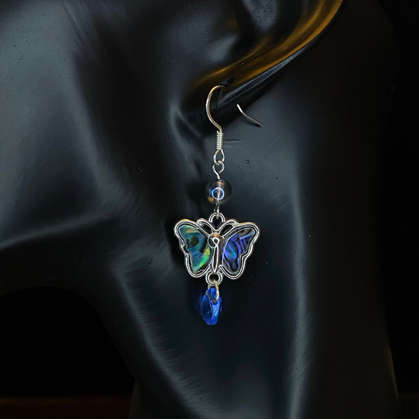 Iridescent Butterfly Earrings
